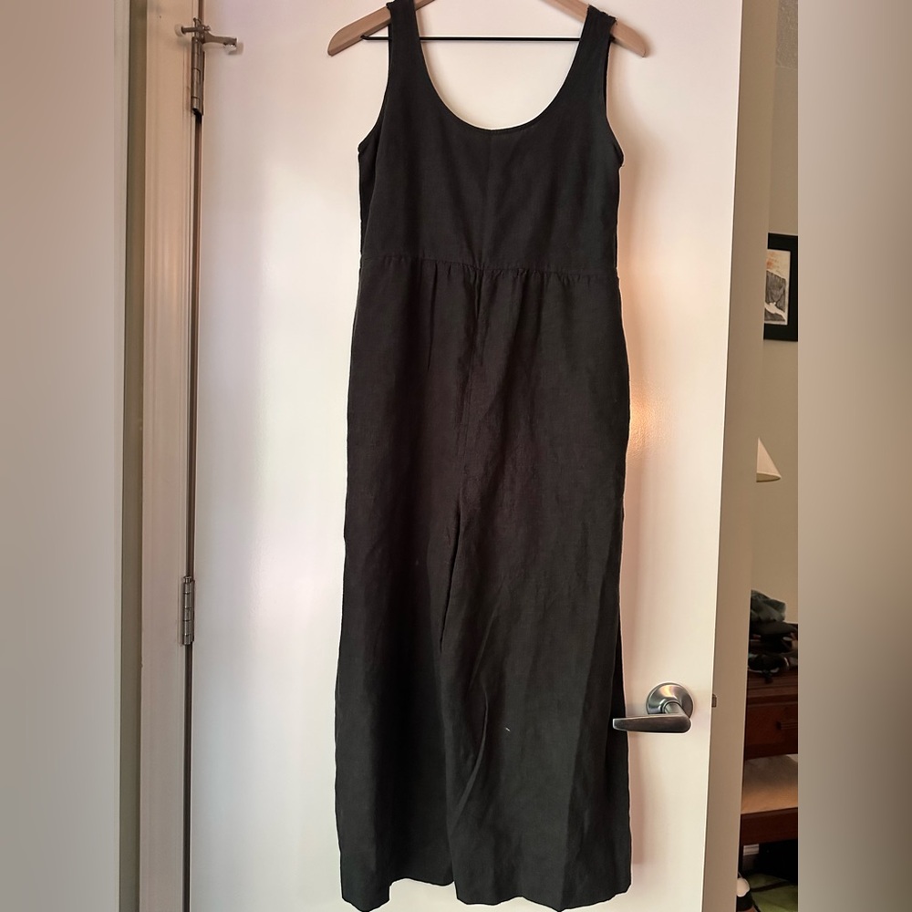 Patagonia Garden Island Black Sleeveless Jumpsuit